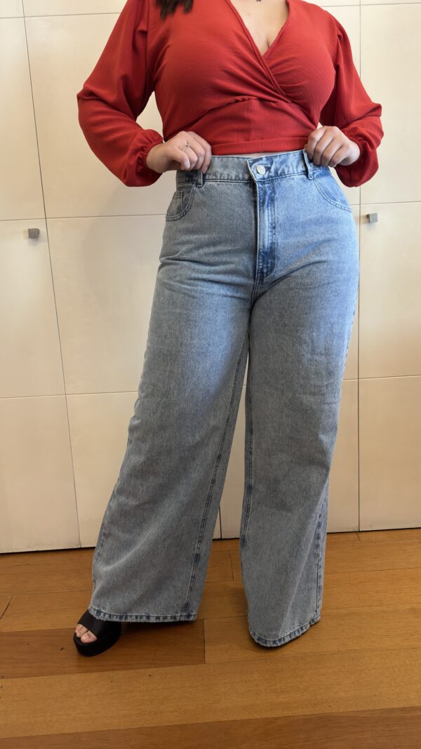 Pantalon Jean Palazo - Imagen 2