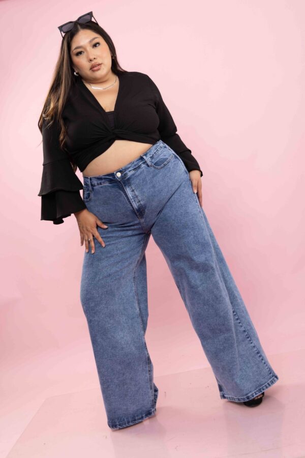 Pantalon Jean Palazo - Imagen 4