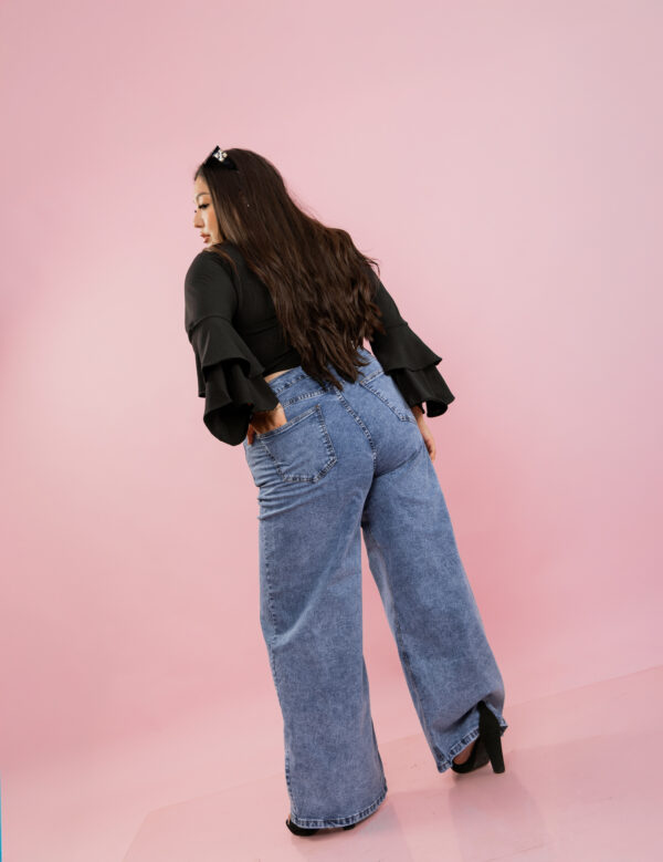 Pantalon Jean Palazo - Imagen 3