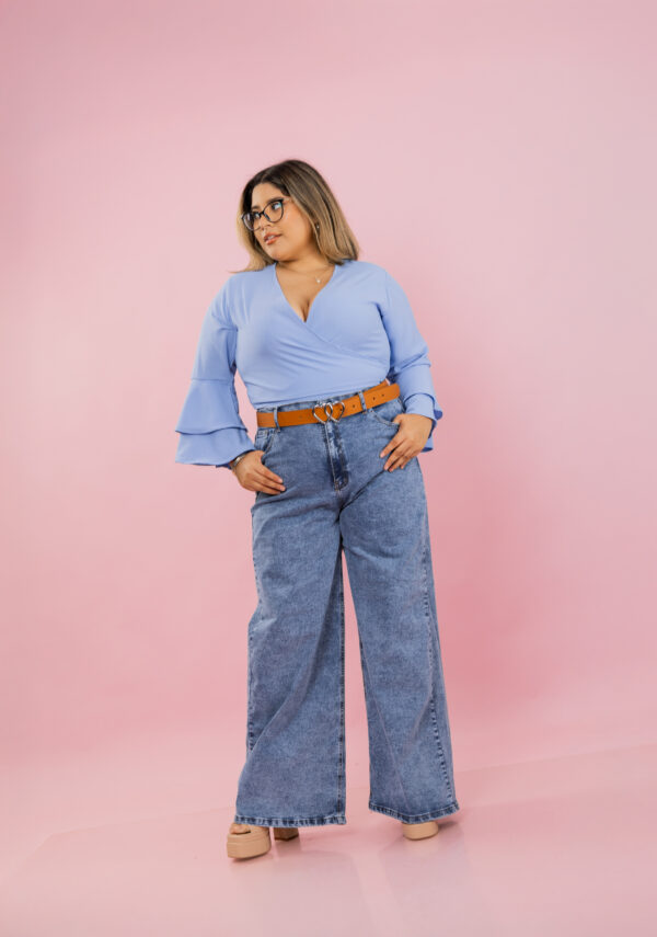 Pantalon Jean Palazo - Imagen 2